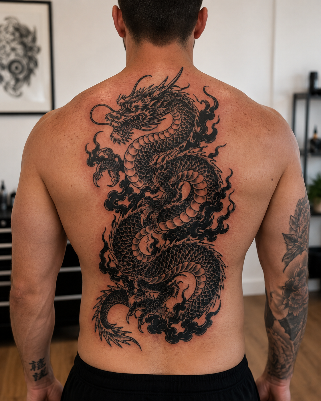 Asian Neo-Traditional tattoo by Luca at OVERTHINK-INK