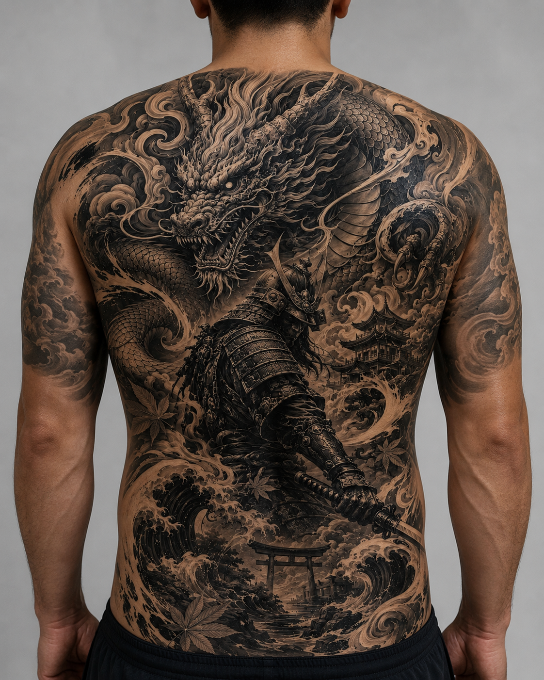 Asian Neo-Traditional tattoo by Luca at OVERTHINK-INK