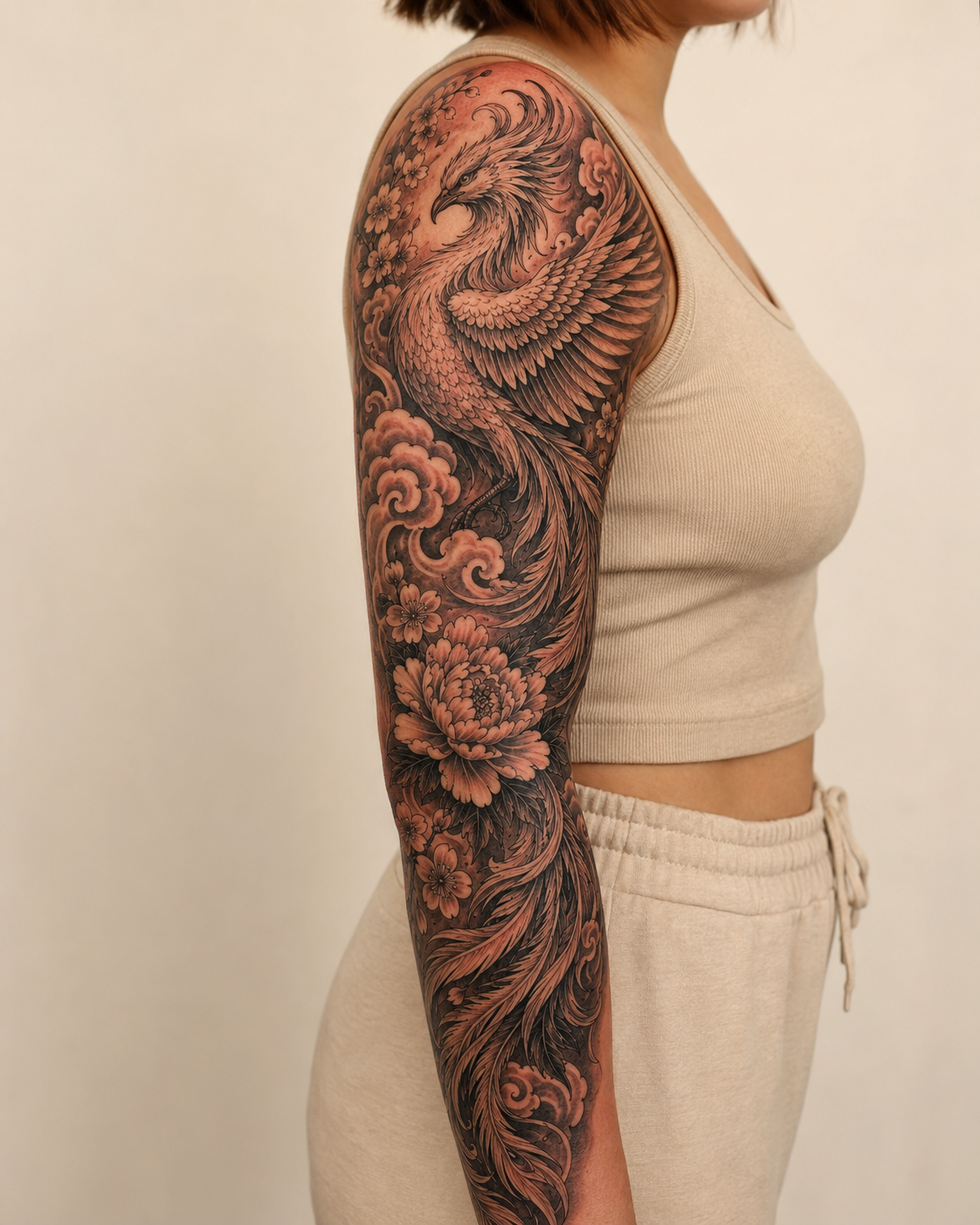 Custom Asian Neo-Traditional tattoo by Luca at Overthink-Ink Saigon