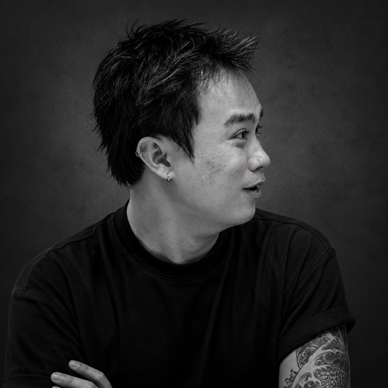 Tattoo artist Lowji at OVERTHINK-INK in Ho Chi Minh City