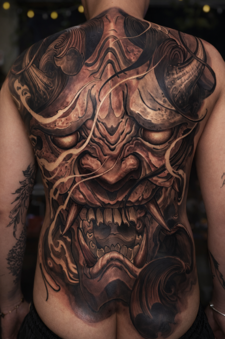 Asian Neo-Traditional tattoo